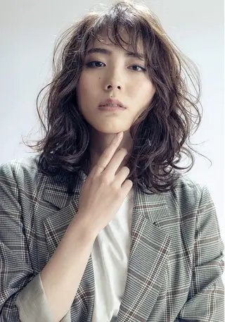 パーマ セミロング 大人女性を美しく✱ 吉祥寺BRING近藤のヘアスタイル