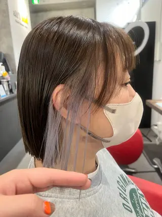 ショート カラー 駅チカ【ali'i】 アリイ花崎友美☘のヘアスタイル