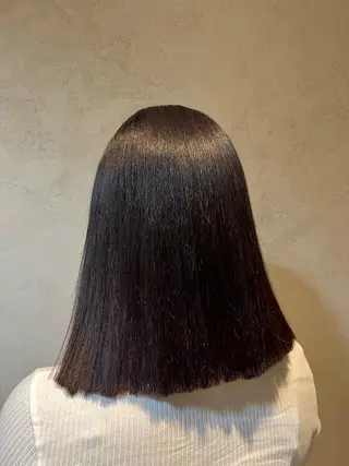 ミディアム カラー パーマ 竹添 有梨沙のヘアスタイル