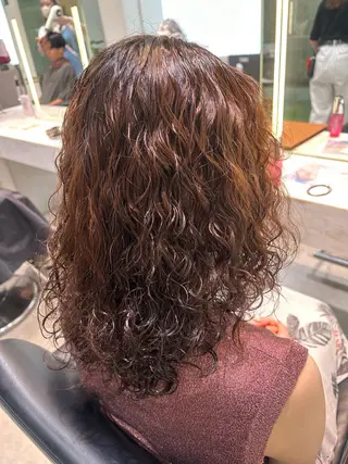 パーマ 艶カラー🌸アレンジ 🌹Sally🕊️のヘアスタイル