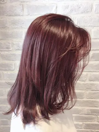 ミディアム la fith所属・rico_by ヘアとアイブロウのヘアスタイル