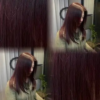 カラー 博多/ ブリーチ/暖色/色味のヘアスタイル