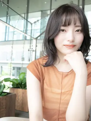 ミディアム TSURUYO モデル募集中のヘアスタイル