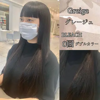 ロング カラー パーマ ヘアアレンジ メンズ キッズ ネイル マツエク・マツパ アイブロウ 《褒められる》 透明感カラー/小嶋のヘアスタイル