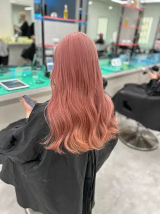 カラー トレンドモテカラー 🩷色落ちまで可愛くのヘアスタイル