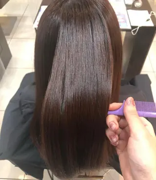 ロング 静岡/草薙パーマ メンズバレイヤージュのヘアスタイル