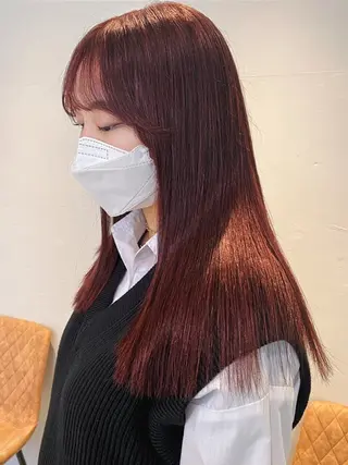 カラー AO所属・RISAKO 艶髪モテヘア🎀府中のヘアスタイル