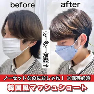 ショート カラー パーマ メンズ SNSで大バズり‼️ 欧米風ヘア大ヒット中のヘアスタイル