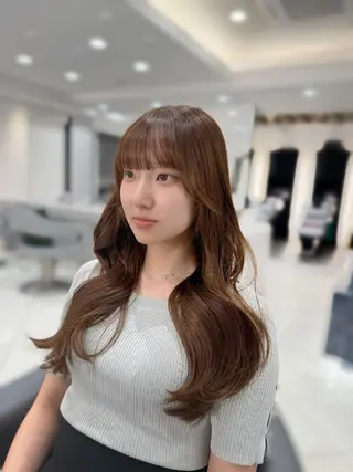 ロング 岡田 匡史のヘアスタイル