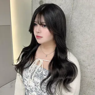 ロング りおな/エクステ /ミルクティーカラーのヘアスタイル