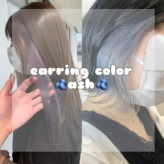 ミディアム カラー ハイトーン職人💗 松本輝美のヘアスタイル