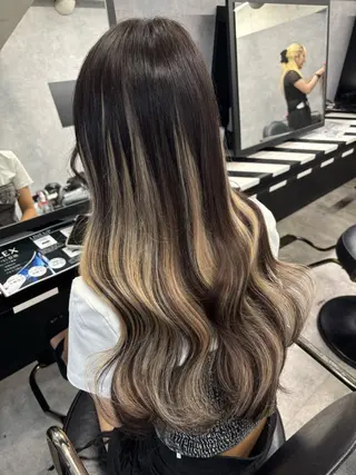 ロング eL HAIR SALON所属・ハナ💎中韓/艶髪 ハイトーン/エクステのヘアスタイル