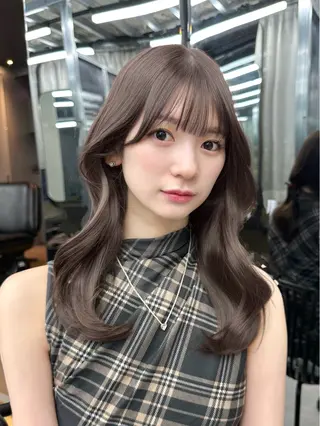 ロング 韓国風/ワンホンヘア 髪質改善/MaCoのヘアスタイル