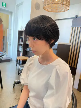 ショート 🍁レイヤー.ニュア ンスパーマ🍁陸来のヘアスタイル