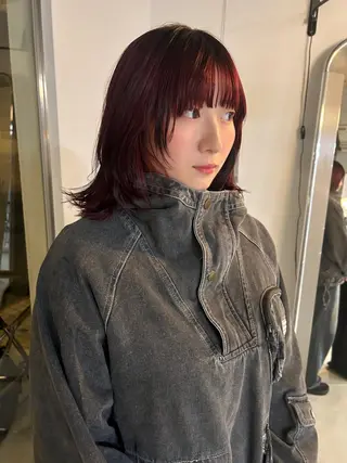 ミディアム Alter所属・layer/透明感 ハイトーン/kanaのヘアスタイル