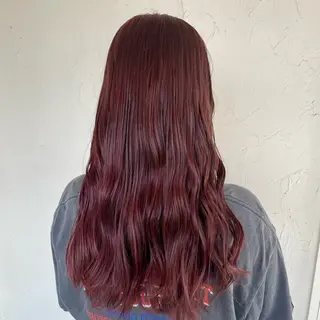 ロング カラー 神谷 有音のヘアスタイル