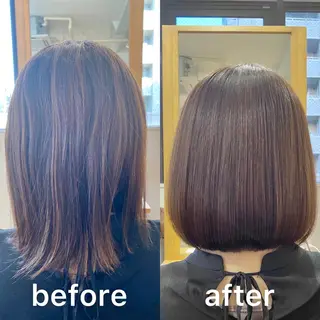 ショート パーマ KIZU 髪質改善 オカルト怪談のヘアスタイル