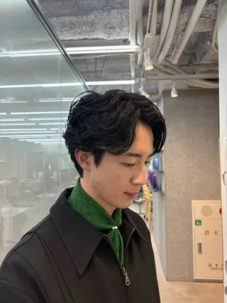 パーマ メンズ 🌀toa/波巻き✨ /メンズパーマ／栄のヘアスタイル