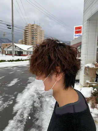 パーマ メンズ ❣️韓国レイヤー ❣️渡部晃輝のヘアスタイル