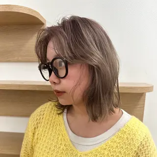ミディアム 川瀬 京祐のヘアスタイル