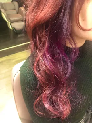 ロング カラー pep所属・pep natsumiのヘアスタイル