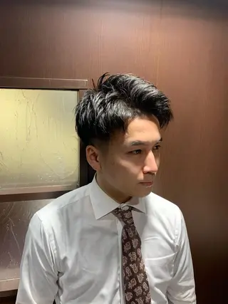 ショート メンズ ヒロ銀座 バーバーショップ神楽坂所属・ひらお あおとのヘアスタイル