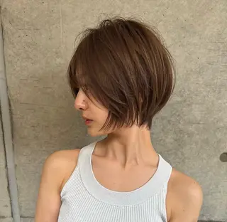ショート Lond Role所属・🎀透明感ブラウ ンshizuka🎀のヘアスタイル