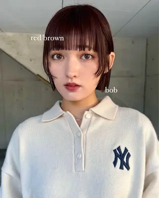 ショート カラー yuuka/ボブ/ダ ブルカラー/髪質改善のヘアスタイル