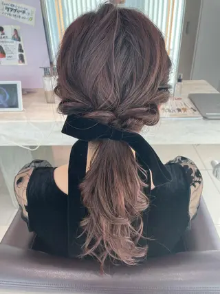ロング ヘアアレンジ crop es 茅ヶ崎所属・ヘアセット/髪質改善 🌿 長 若奈のヘアスタイル