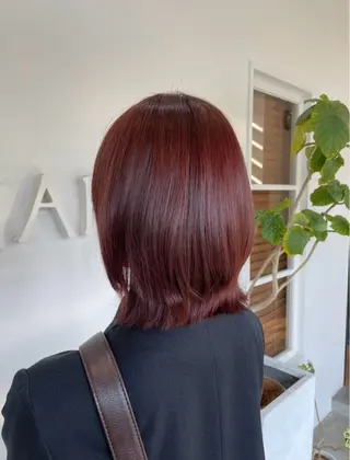 ショート カラー yuzua/暖色 透明感カラーのヘアスタイル
