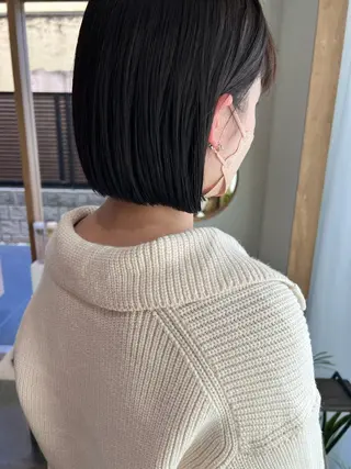 ショート カラー ミディアムパーマ /癖毛パーマのヘアスタイル