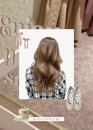 ロング カラー elto所属・ひ な た⌇ elto 四条烏丸のヘアスタイル