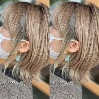 ミディアム Snaly カラー特化ページのヘアスタイル