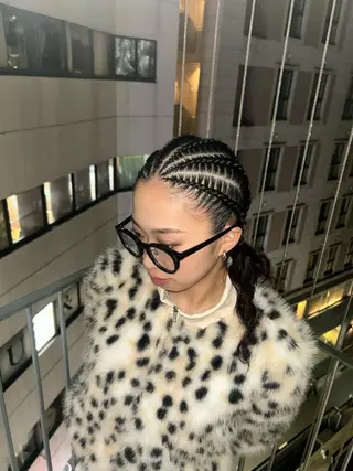 ロング ＆so.所属・SENA/ハイトーン /コーンロウのヘアスタイル