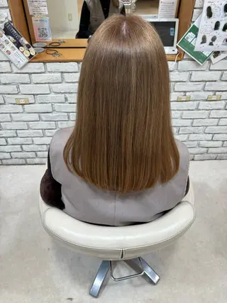 セミロング カラー 南 颯七のヘアスタイル