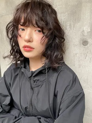 ミディアム パーマ 【お洒落パーマ】 Elme　肥塚康汰郎のヘアスタイル