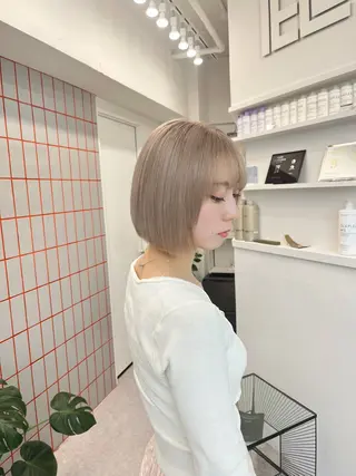 ショート カラー PELEshibuya所属・カットモデル様無料 💎saaya💎のヘアスタイル