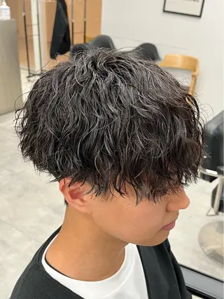 ショート パーマ メンズ 新潟メンズパーマ 新潟駅/小田拓実のヘアスタイル