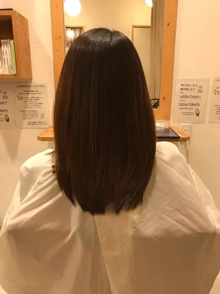 セミロング ツヤ髪専門美容師 桑原 和誠のヘアスタイル