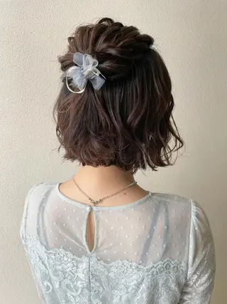 ミディアム ヘアアレンジ 沢田 瞳のヘアスタイル