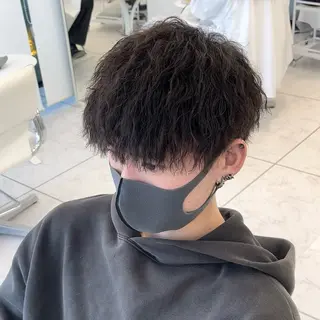 ショート カラー パーマ メンズ Ace men's salon 岡崎店所属・水谷 璃温のヘアスタイル