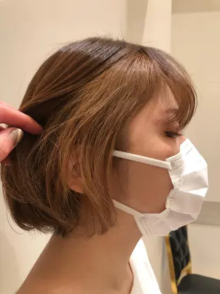 ミディアム ルシードスタイルクリザンテーム所属・メンズパーマ、カラー 大募集村上莉奈のヘアスタイル