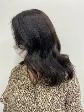 セミロング 韓国レイヤー/ヘア カラー🎀ayamiのヘアスタイル