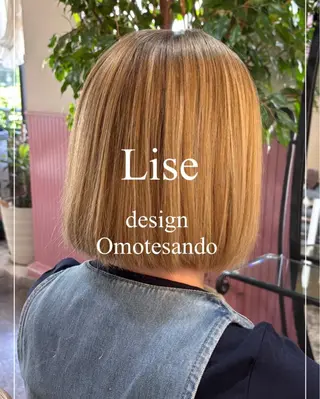 ミディアム カラー メンズ 表参道Lise おおいしおりのヘアスタイル
