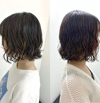 ミディアム パーマ Uni.所属・ㅤㅤㅤㅤㅤ chikaのヘアスタイル