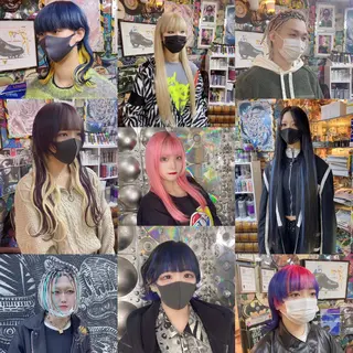 ロング カラー パーマ ヘアアレンジ メンズ haco+所属・🌈派手髪エクステ ブレイズ🌈ひろとのヘアスタイル