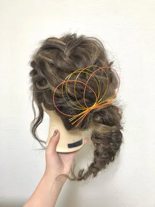 ロング ヘアアレンジ 【GO TODAY SHAiRE SALON 心斎橋Edel店】所属・高橋 香澄のヘアスタイル