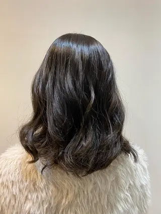 ミディアム カラー 大人かわいい×艶髪 🤍塩川のヘアスタイル