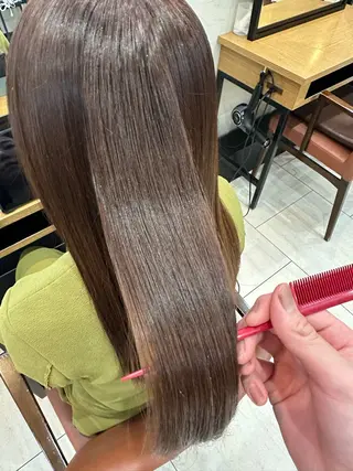 ロング カラー メンズカット/ フェザーパーマ/げんのヘアスタイル