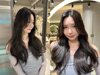 ロング カラー ブリーチ縮毛矯正 ⭐️ひでやすのヘアスタイル